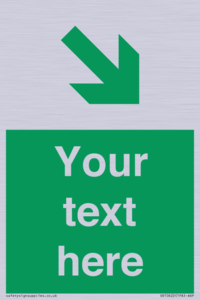 Custom Safe condition: Green Down right arrow